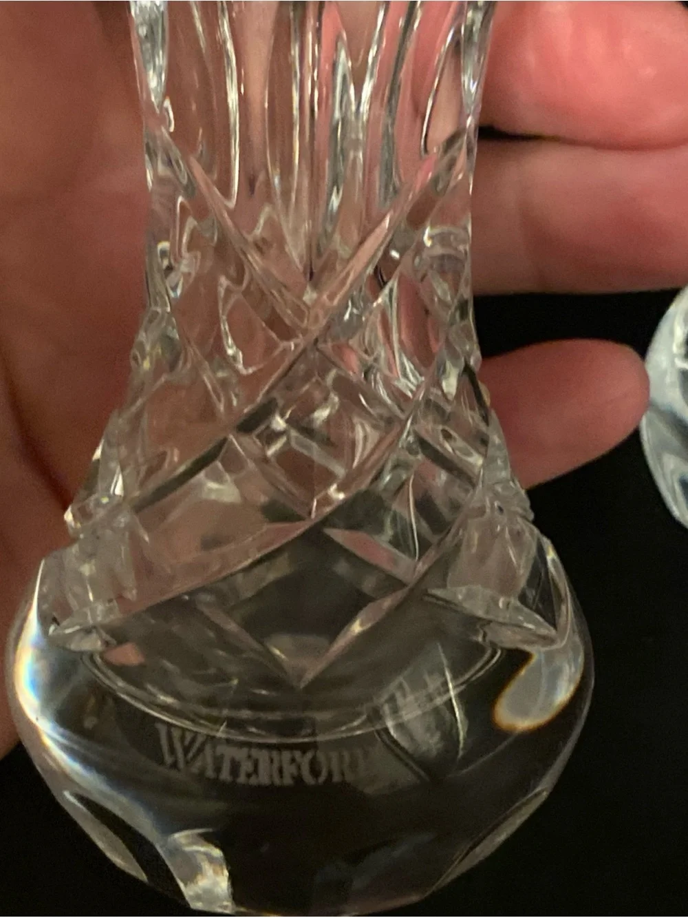 Waterford Crystal Bud Vases - Set of 2- Lismore Pattern- 4” tall